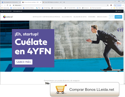 Comprar bonos Lleida.net
