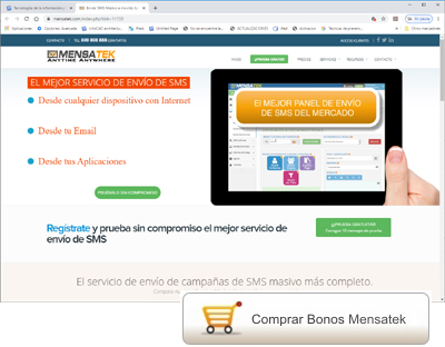 Comprar bonos Mensatek