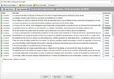 Fichas de comprobaci�n