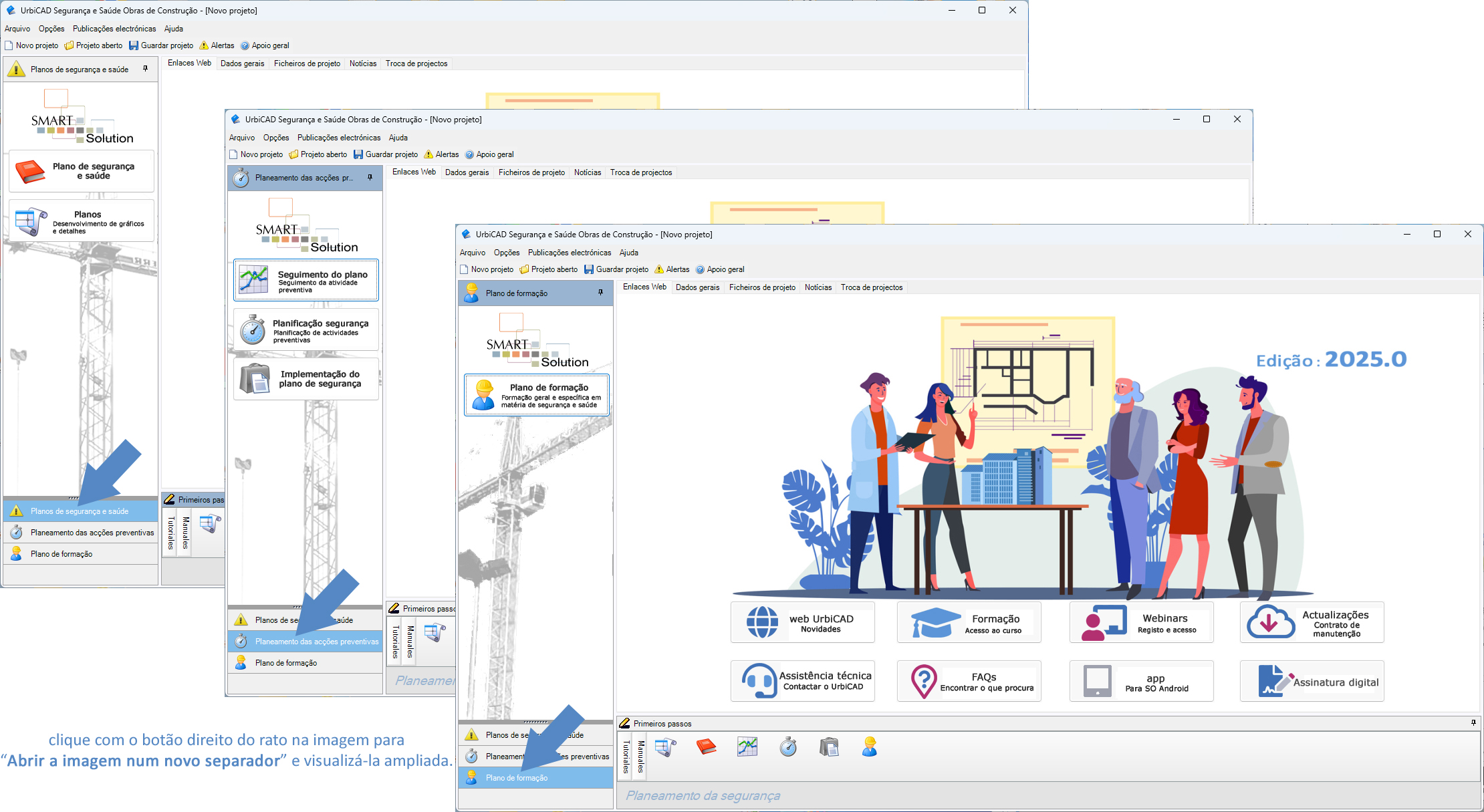 Conteúdo desta solução de software UrbiCAD