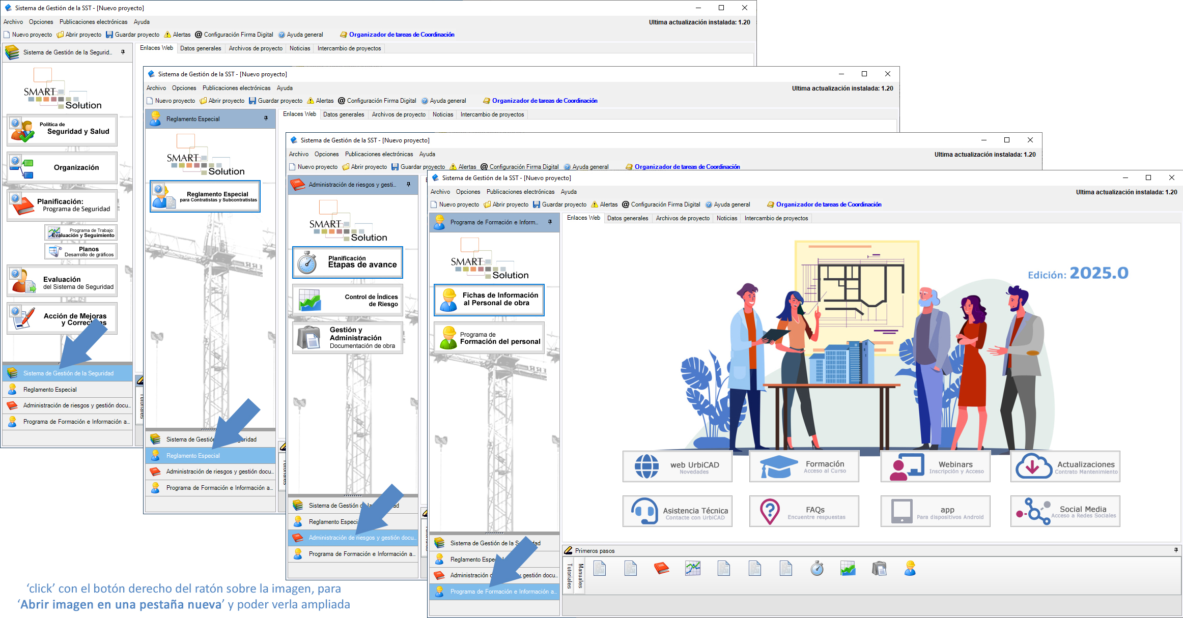 Contenido de esta solución de software de UrbiCAD